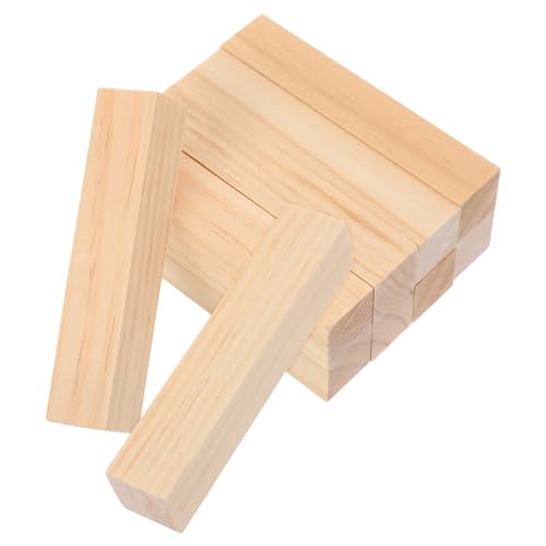 ULTECHNOVO 1 Satz Holzmaterial Diy Holzleisten Schnitzen Von Holzstäben Diy-holzbearbeitungsmaterial Basteldübel Aus Holz Bastelmaterial Für Die Holzbearbeitung Holz Zum Schnitzen 10st von ULTECHNOVO