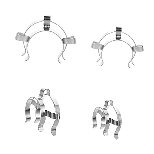 ULTECHNOVO 1 Satz Interface-clip Glasklemme Verbindungsklemme Spachtelmasse Für Wände Stopfen Schwarz Klemmbausteine Verbindungsclip Aus Metall Keckclip Aus Metall Rostfreier Stahl 4 Stück von ULTECHNOVO