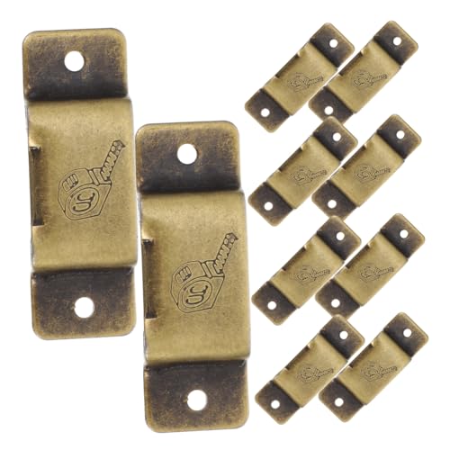 ULTECHNOVO 1 Satz Maßband-clip Maßbandclip Maßbandbefestigung Maßbandklemme Maßbandverschluss Zange Kabelbinder Maßband-gürtelhalter Clips Maßbandhalter Eisen Maßband Halter Clip Golden 10st von ULTECHNOVO