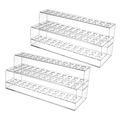 ULTECHNOVO 1 Satz Stifthalter Polieren Netzhalter Für Den Schreibtisch Hält Klebstoff Stifteständer Pinselablage Stiftaufbewahrungsständer Stiftorganisator Acryl Transparent 2 Stücke von ULTECHNOVO