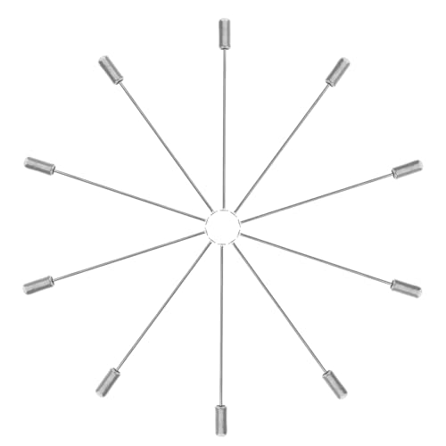 ULTECHNOVO 10 Stück Broschen Stecknadeln Flache Kopfnadeln Schmuckherstellungsnadeln Korsagenadeln Schmuckherstellungs Stecknadeln Boutineer Nadel Lange Nadel Ösennadeln Silber von ULTECHNOVO