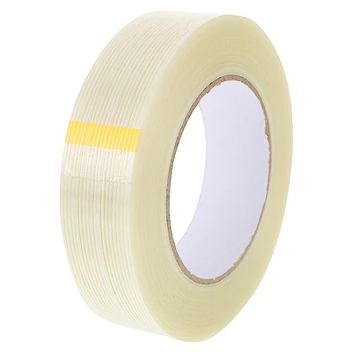 ULTECHNOVO 1Stk Glasfaserband verstärktes Umreifungsband Filament-Klebeband verstärktes Band Kabel Griptape packing tape paketband Klebeband für Legierungen Streifenband Befestigungsband Weiß von ULTECHNOVO