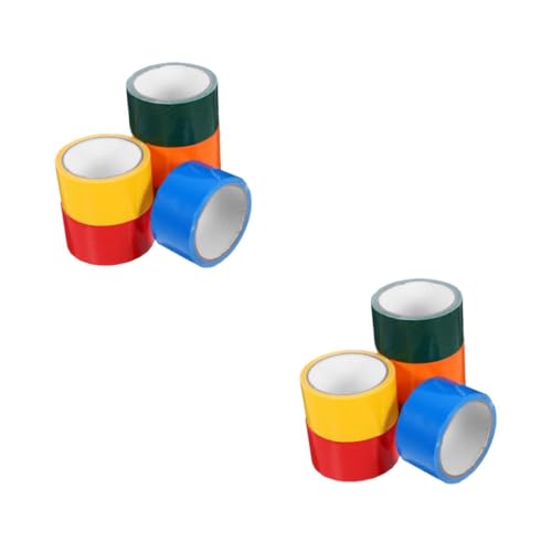 ULTECHNOVO 2 Sätze Farbiges Klebeband Wasserdichtes Band Klebeband-multipack Farbiges Packband Zeichenband Farben Von Klebeband Bastelband Massenband Klebeband Multi Stoff 6 Rollen * 2 von ULTECHNOVO