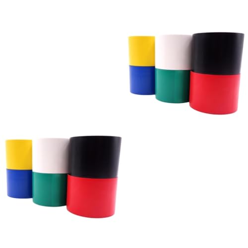 ULTECHNOVO 2 Sätze Klebeband Waterproof Tape Wasserfestes Tape Blockierungsband Für Wasserrohre Auto Spender Versiegelung Band Schwere Verpackungs Band Heißschmelzkleber Colorful 6 Rollen * 2 von ULTECHNOVO