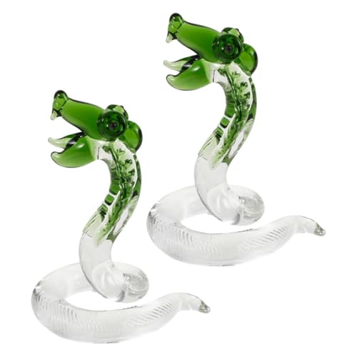 ULTECHNOVO 2 Stück Schlangen-Ornamente Schlangen-Geburtstagsparty-Dekorationen mundgeblasenes Glasdekor Glas Frosch Computer-Schreibtisch- Mini-Glasfiguren Grün ULTECHNOVO 2 Stück Schlangen-Ornamente Schlangen-Geburtstagsparty-Dekorationen mundgeblasenes Glasdekor Glas Frosch Computer-Schreibtisch- Mini-Glasfiguren Grün von ULTECHNOVO