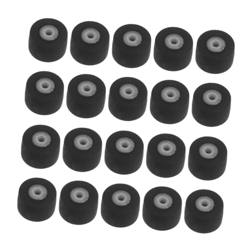 ULTECHNOVO 20st Vcr-andruckrolle Riemenscheibe, Kassetten-andruckrolle Andruckrolle 10mm Andruckrolle Für Kassetten Schreibermaschine Andruckrolle Andruckrollenrad Klemmrolle Black Gummi von ULTECHNOVO