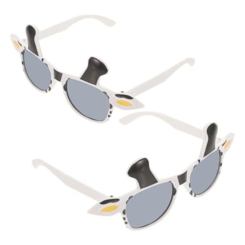 ULTECHNOVO 2Pcs Farm Tierbrille Lustige Kuh Sonnenbrille Barnyard Party Gefälligkeiten Kreative Brillenkostüm Geburtstagsfeier Für Frauen Männer Foto Requisiten von ULTECHNOVO