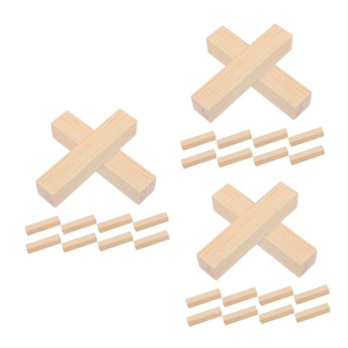 ULTECHNOVO 3 Sätze Holzmaterial Rohlinge Für Holzschnitzereien Diy Holzschnitzmaterial Dübel Zum Basteln Zubehör Für Holzschnitzereien Bastelmaterial Aus Holz Langer Stock 10 Stück * 3 von ULTECHNOVO