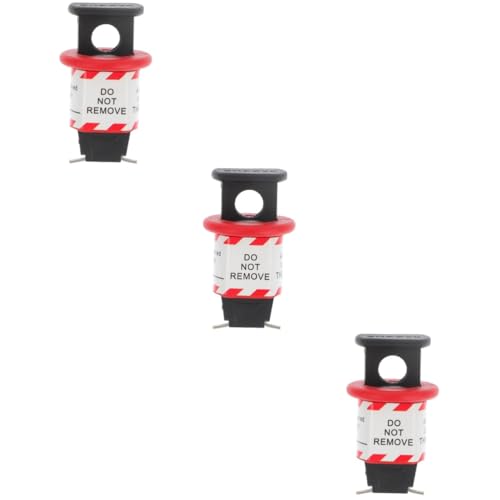 ULTECHNOVO 3St MCB sicherheitsschloss lichtbrecher Mini-Sicherungsautomat leistungsschalter the breaker Breaker-Zubehör Breaker-Sicherheitsschnalle kleine Unterbrechersperre Nylon rot von ULTECHNOVO