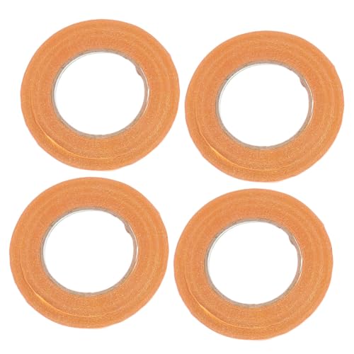 ULTECHNOVO 4 Rollen Bühnentape Aus Stoff Selber Machen Doppelklebeband Starkes Klebeband Rutschfester Teppichstreifen Zweiseitiges Klebeband Teppichecken Flachband Flacher Teppich Yellow von ULTECHNOVO