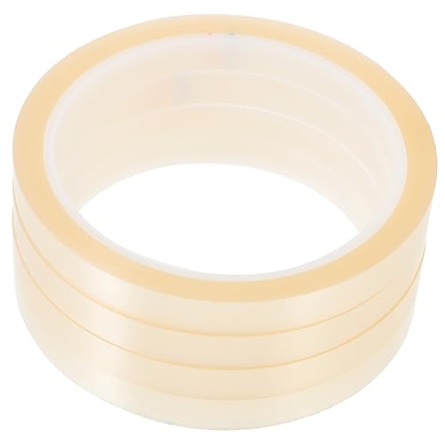 ULTECHNOVO 4 Rollen Hochtemperaturbeständiges Klebeband Kabel Draht Vinyl Leitung starkes klebeband insulation tape Elektronik-Heizband Thermoband subsensitiver Silikonkleber Transparent von ULTECHNOVO