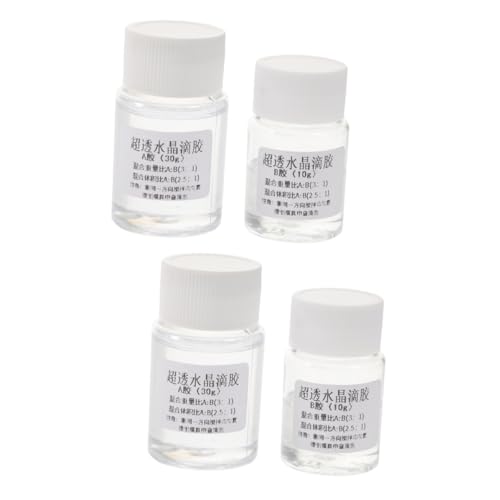 ULTECHNOVO 4 Sätze Epoxidklebstoff funkeln Bindung Edelsteine Strasssteine ab epoxidharzkleber clear glue waterproof glue Zweikomponenten-Epoxidkleber Epoxidharz zum Selbermachen Transparent von ULTECHNOVO