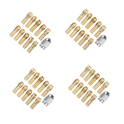 ULTECHNOVO 4 Sets Elektrisches Schleiffutter Set Drehwerkzeug Spannzange Schnellreduzierer Adapter Spannzange Flexibler Schaft Spannzange Elektrischer Bohrer Adapter von ULTECHNOVO