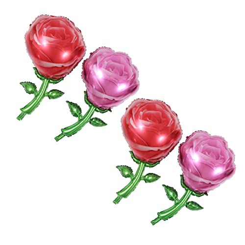 ULTECHNOVO 4 Stück Rosenballon Rosa Partydekorationen Folienballons Pastell Luftballons dekorativ valentinstag liefert valentinstag luftballons Partyballons Aluminiumfolie ULTECHNOVO 4 Stück Rosenballon Rosa Partydekorationen Folienballons Pastell Luftballons dekorativ valentinstag liefert valentinstag luftballons Partyballons Aluminiumfolie von ULTECHNOVO