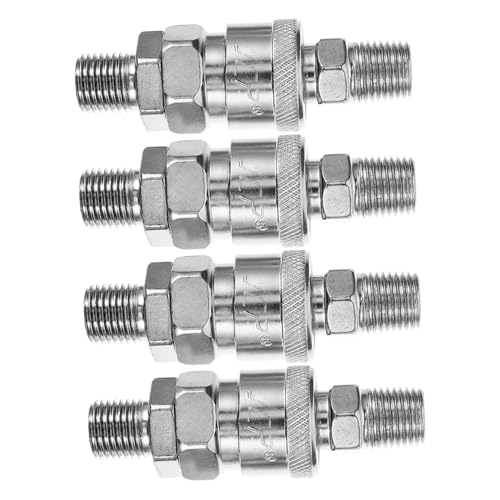 ULTECHNOVO 4 Stück Schnellkupplungen Für Luftschläuche Pneumatikanschluss Für Luftkompressoren SM20 PM20 Robuste Und Zuverlässige Verbindung Für Druckluftsysteme Und Wartungseinheiten von ULTECHNOVO