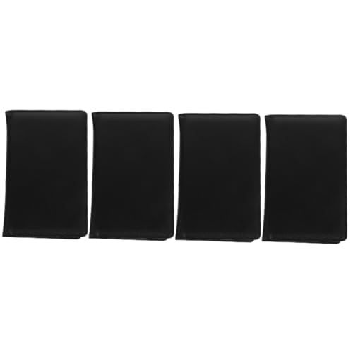 ULTECHNOVO 4 Stück Schreiben Von Support-boards Mini-zwischenablage Clips Studio Dokumentieren Aufkleber Für Drucker Ordner Für Bürobedarf Whiteboard Planke Zange Hochwertiges Pu-leder Black von ULTECHNOVO