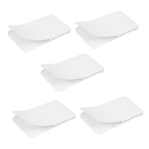 ULTECHNOVO 5 Paare Anti-Rutsch-Patch Haushaltsklebeband stapelbare Stapelbecher spurloses Band Sofa Klebestreifen Wiederverwendbare Klebestreifen Klettstreifen PVC Weiß von ULTECHNOVO