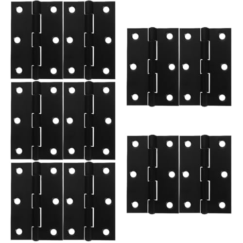 ULTECHNOVO 5 Sätze 5 Sets Kleine Scharniere Schwarze Türscharniere Schwarze Scharniere Innentürscharniere Schranktürscharniere Außenscharniere Türbeschläge Scharniere Für 2 Stück * 5 von ULTECHNOVO