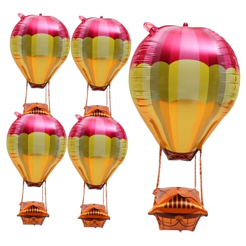 ULTECHNOVO 5 Stück 4D Aluminiumfolienballon Hochzeit Heißluftballon Dusche Ballonbogenstreifen Party-Dekorationsballons luftballons Abschlussfeier Dekorationen Partyballons ULTECHNOVO 5 Stück 4D Aluminiumfolienballon Hochzeit Heißluftballon Dusche Ballonbogenstreifen Party-Dekorationsballons luftballons Abschlussfeier Dekorationen Partyballons von ULTECHNOVO