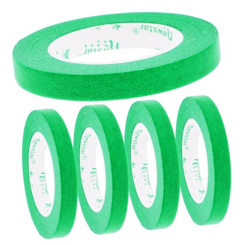 ULTECHNOVO 5St Abdeckband wiederverwendbares klebeband auto klebeband auto sprühband farbiges Band DIY Klebeband buntes Washi Tape breites Klebeband Beschriftungsband Malerband Papier Green von ULTECHNOVO