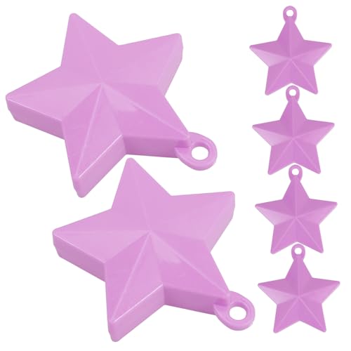 ULTECHNOVO 6 Stück Ballonanhänger spitz Stern Dekorationen Gewichte für Luftballons Ballongewichte Gewichte für hawaiianisches Ballongewicht Zementblock Lavender ULTECHNOVO 6 Stück Ballonanhänger spitz Stern Dekorationen Gewichte für Luftballons Ballongewichte Gewichte für hawaiianisches Ballongewicht Zementblock Lavender von ULTECHNOVO