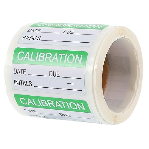 ULTECHNOVO Kalibrierung Aufkleber Selbst Laminieren Kalibrierung Etiketten Weiß Und Grün Label Aufkleber Selbst Laminieren Kalibrierung Etiketten 1 Rolle/ 300Pcs von ULTECHNOVO