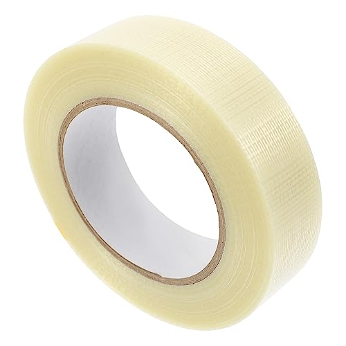 ULTECHNOVO Klebeband paketband verpackungsband wasserfestes tape Nicht markierendes Band waterproof tape Wunder Hitze doppelt reflektierendes Band Dichtungsband Bündelband Glasfaser Weiß von ULTECHNOVO