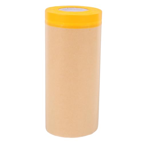 ULTECHNOVO Kraft-maskierfolie Abdeckfolie Auto Klebeband Wasserfester Lacküberzug Maldeckpapier Abdeckpapier Bemalen Lackschutzpapier Vorgeklebtes Malpapier Malerband Und Papier Kraftpapier von ULTECHNOVO