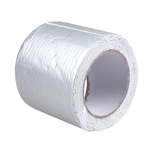 ULTECHNOVO Reparaturband Reparatur-Aluminiumfolienband Weißes Klebeband Wasserdichtes Klebeband Schweller-Reparaturband 5 M Aluminiumfolienband Dachreparaturband Riss Wohnmobil-Dichtungsband von ULTECHNOVO