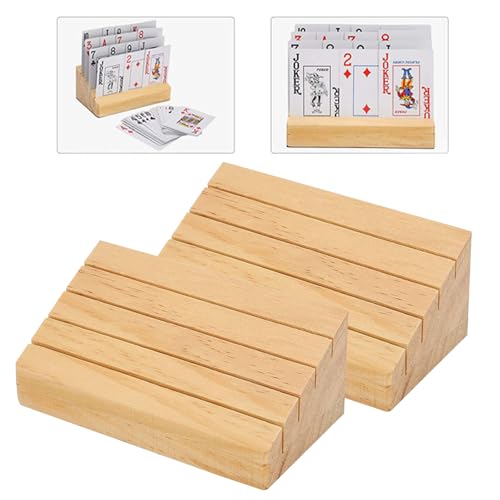 UMLIPOT 2 StüCk Kartenhalter Kartenhalter Spielkarten, Freisprech KartenstäNder KartenstäNder Spielkartenhalter Holz Spielkartenhalter FüR Senioren ﻿ von UMLIPOT