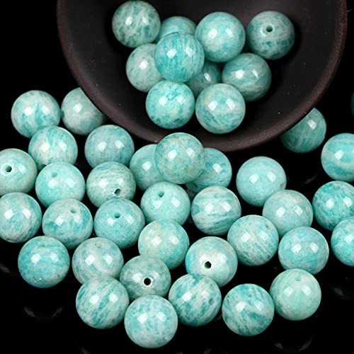 Türkis und Türkis Naturstein Rundrunde Tiger Eye Lose Perlen Für Herstellung Schmuck DIY-Amazonite_10mm 20pcs. von UNDERZY