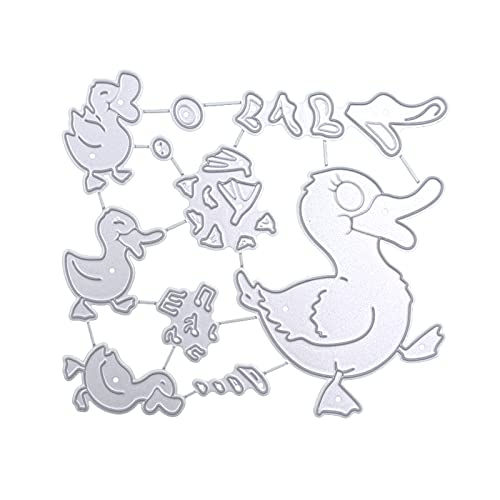 1 Set singende Baby und Mutter Enten Familie Metall Stanzformen Schablone DIY Scrapbooking Prägung Stanzformen Album Vorlage Scrapbooking Stanzformen Vintage von UNFAIRZQ