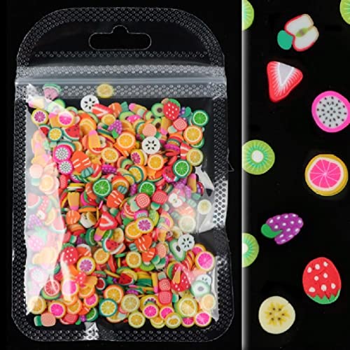 3D kleine gemischte Früchte Süßigkeiten Scheiben sortierte Stücke Bunte Charms DIY Basteln Epoxidharz Füllstoff Nail Art Handwerk von UNFAIRZQ