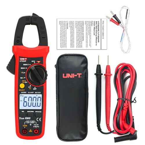 UNI-T UT204R Digital Klemme Meter Temperatur AC DC Aktuell Stromspannung Widerstand Prüfer Multimeter von UNI-T