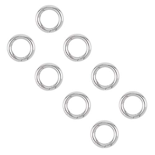 UNICRAFTALE 10 Stück Edelstahl Feder Tor Ringe O Ringe Schlüsselbund Ring Runde Schnappverschlüsse Für Schmuckherstellung 20x3.5mm von UNICRAFTALE