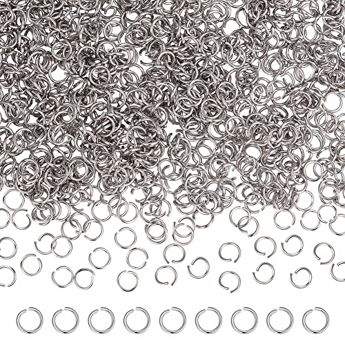 UNICRAFTALE 1000Pcs 7mm Jump Ringe Edelstahl Biegeringe Offene Biegeringe Anschluss Schmuckzubehör Für Schmuckherstellung & Handwerksprojekte Und Halskettenreparatur von UNICRAFTALE