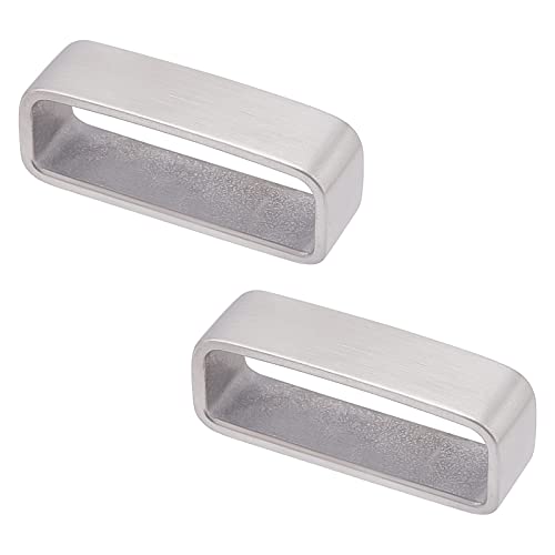 UNICRAFTALE 2Pcs Gürtelschlaufe Keeper Edelstahl Gürtelschlaufe 45x12x17mm Herren Gürtelschnalle Gürtelhalter Für Herren Gürtelbefestigung Herren Gürtelschnalle Zubehör von UNICRAFTALE