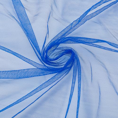 UNICRAFTALE 3 Yards 1.83m Blauer Mikronetzstoff Mesh Gewebe Netzstoff Polyester Netz Durchsichtiger Tüll Spitzenstoff Zum Verpacken von Geschenken Zum Selbermachen Nähen Basteln Hochzeits von UNICRAFTALE