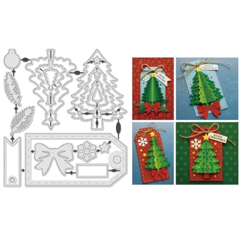 UNICRAFTALE 3D-Stanzformen aus Metall mit Aufschrift "Merry Christmas", für Kartenherstellung, Weihnachtsbaum, Schneeflocke, Blätter, Schablonen, Schablonen, Scrapbooking, Prägeschablone für UNICRAFTALE 3D-Stanzformen aus Metall mit Aufschrift "Merry Christmas", für Kartenherstellung, Weihnachtsbaum, Schneeflocke, Blätter, Schablonen, Schablonen, Scrapbooking, Prägeschablone für von UNICRAFTALE
