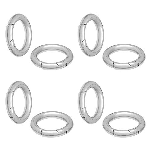 UNICRAFTALE 4Stk 17mm Feder Tor Ringe 304 Edelstahl Ringe O Ringe Schlüsselbund Ring Runde Schnappverschlüsse Metall Feder Tor Ringe Für Schmuck Herstellung Schlüsselring Schnalle von UNICRAFTALE