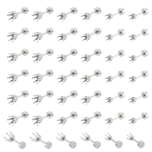 UNICRAFTALE 60 Stück 3 Stile Krallen Ohrring Einstellungen 304 Edelstahl Ohrstecker Beschläge Ohrstecker Rohlinge Strass Krallen Ohrring Komponente Für Frauen DIY Schmuckherstellung von UNICRAFTALE