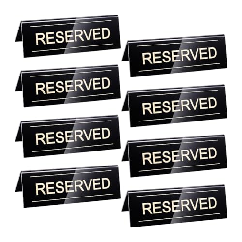 UNICRAFTALE 8 Stück Acryl Reserved Schilder für Tische Gästereservierung Tisch Reserviert Schild Schwarz Acryl Reserviert Tischaufsteller Wasserdicht Doppelseitig Schilder Für Hochzeiten Geburtstage UNICRAFTALE 8 Stück Acryl Reserved Schilder für Tische Gästereservierung Tisch Reserviert Schild Schwarz Acryl Reserviert Tischaufsteller Wasserdicht Doppelseitig Schilder Für Hochzeiten Geburtstage von UNICRAFTALE