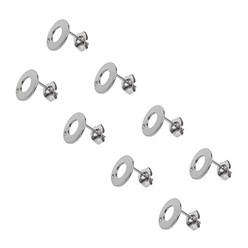 UNICRAFTALE 80Stk Runde DIY Ohrstecker Edelstahl DIY Ohrringe 0.8mm Stift Metall Ohrringe Selber Machen Set Für DIY Weihnachtstag Ohrring Schmuckherstellung von UNICRAFTALE