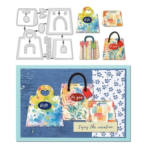 UNICRAFTALE Handtaschen-Stanzschablonen aus Karbonstahl, Schablonen, Clutch, Tasche, Rahmen, Stanzformen für Papierkarten, dekorative Prägepapier-Stanzschablonen für Scrapbooking, Fotoalbum, 11 Stück UNICRAFTALE Handtaschen-Stanzschablonen aus Karbonstahl, Schablonen, Clutch, Tasche, Rahmen, Stanzformen für Papierkarten, dekorative Prägepapier-Stanzschablonen für Scrapbooking, Fotoalbum, 11 Stück von UNICRAFTALE