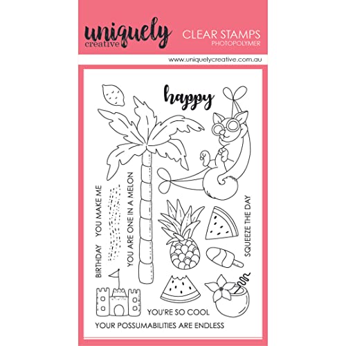 UNIQUELY CREATIVE UC1794 Transparente Stempel Lazy Days, Stempel Set, Einheitsgröße von Uniquely Creative