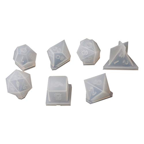 7 Formen Würfelschablonen aus Kunstharz, Standardspiel, abgerundetes Quadrat für Dreiecksform, digitales Spiel, Heimhandwerk, T-Epoxidharz, Gallone für Formen 7 Formen Würfelschablonen aus Kunstharz, Standardspiel, abgerundetes Quadrat für Dreiecksform, digitales Spiel, Heimhandwerk, T-Epoxidharz, Gallone für Formen von UNTERING