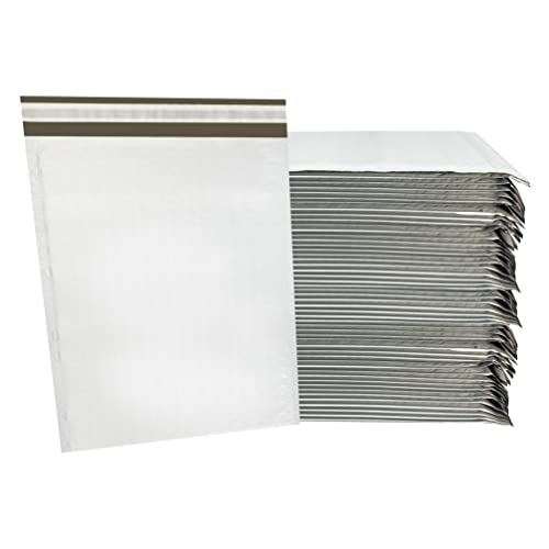 UOFFICE Poly-Luftpolstertaschen, 50 Stück, #10,2–24,1 x 37,8 cm, gepolsterte Umschläge, selbstklebende Luftpolsterumschläge, Poly-Versandtaschen, Versandbedarf, Umschläge, wasserdichte gepolsterte von UOFFICE