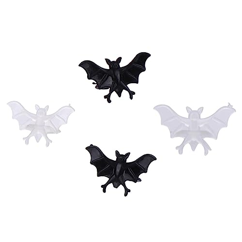 UPKOCH 1 Halloween-fledermausring Schläger Fledermäuse Fledermausringe Für Kinder Rave-spielzeug Spinnenringe Masse Leuchtende Ringe Ring Für Kinder Fledermaus Cupcake Topper Weiß Plastik von UPKOCH