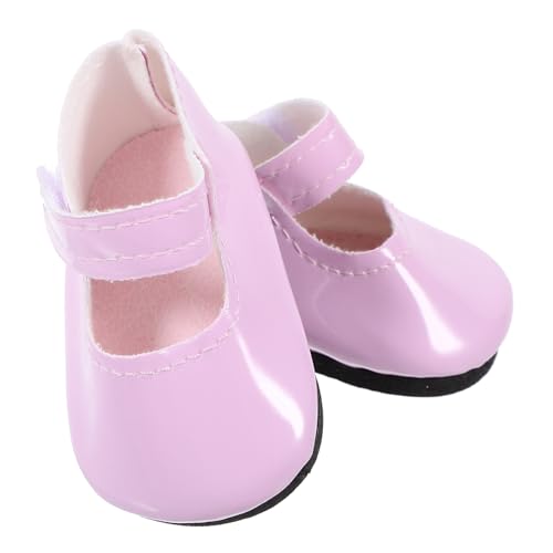 UPKOCH 1 Paar 18-Zoll-Puppenschuhe Puppenhaus Zubehör puppenkleidung Puppen Kleidung Schuhe babyschühchen dirndlschã¼rzen Minipuppenschuhe Mini-Schuhverzierung Rosa von UPKOCH