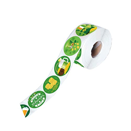 UPKOCH 1 Rolle Bier Aufkleber länderflaggen Aufkleber flaggen Sticker geschenkdeko Geschenke dekorieren Aufkleber für Bierflaschen Patricks Day Aufkleber Applikationen Geschenkbox von UPKOCH